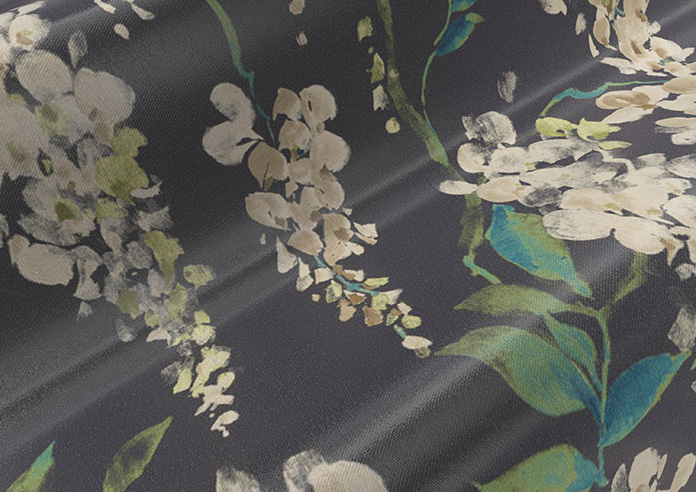 Wisteria Silk, Black - Roman Blind - Image 4